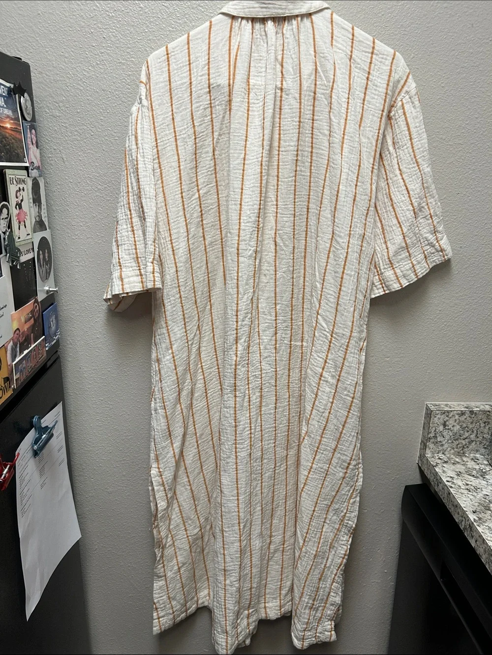 Madewell Striped Button-Front Coverup